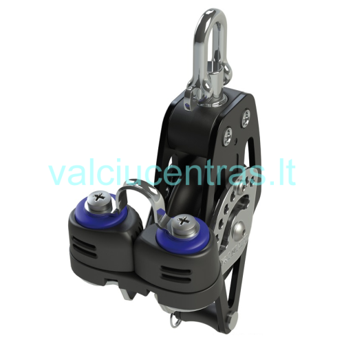 LEWMAR viengubas blokas su blokatoriumi, kilpa ir šekeliu 50mm